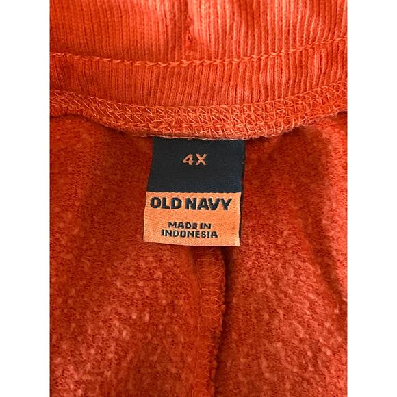NWT Old Navy Plus Size Rust Color Joggers Elastic Waist Drawstring Size 4X - Picture 4 of 6
